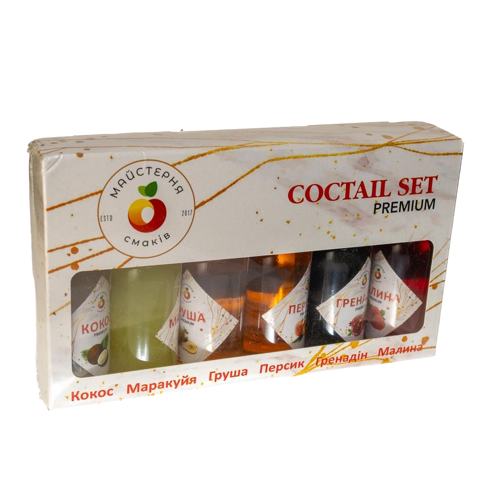 Набір сиропів Coctail Set, 40 мл х 6 шт