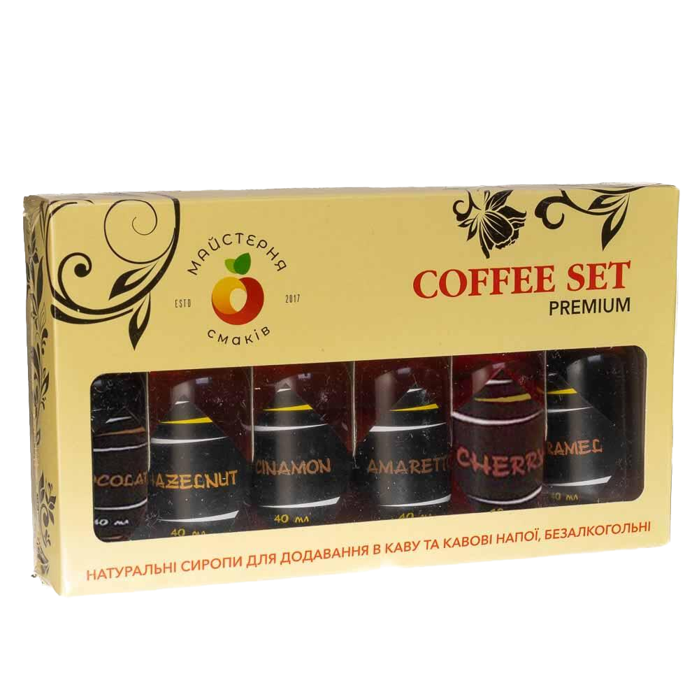 Набір сиропів Coffee Set, 40 мл х 6 шт