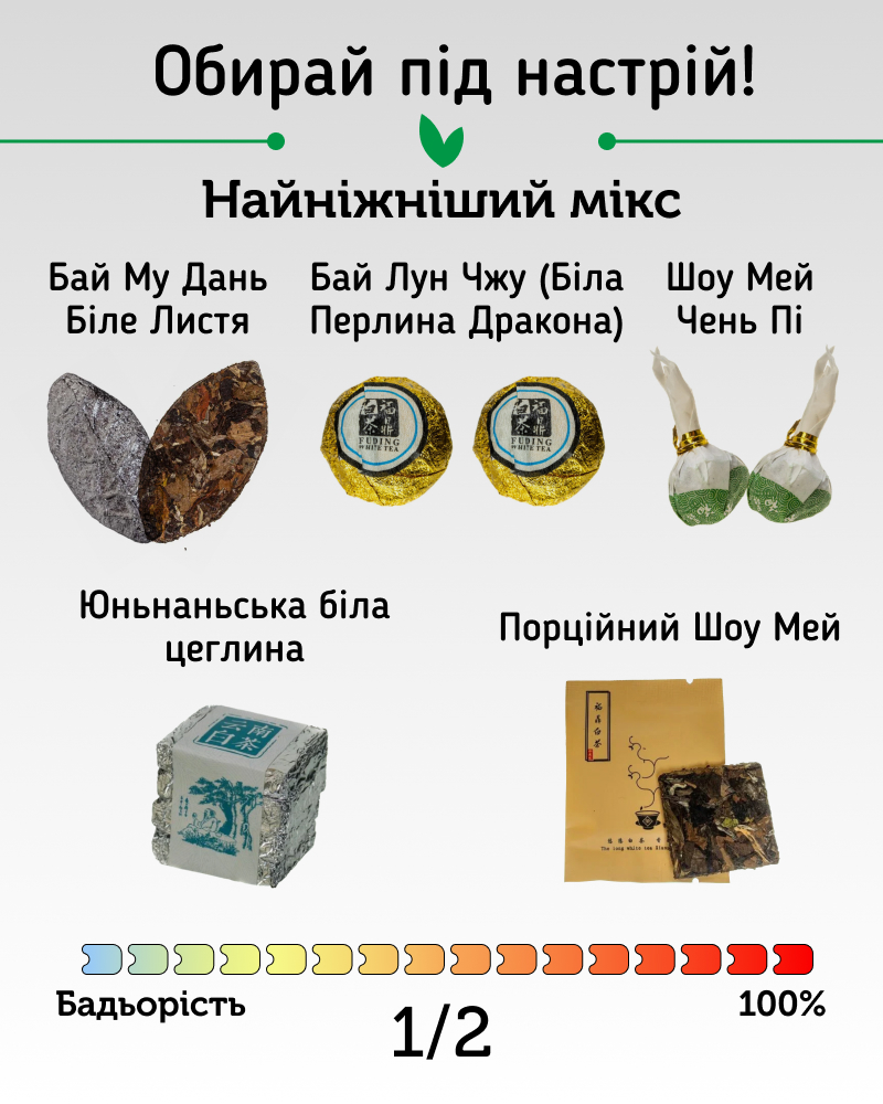 Набір білих чаїв White Mix Найніжніший - 1 шт - Зображення 2