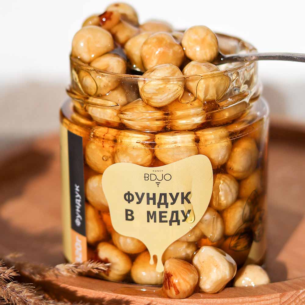 Фундук в меду BDJO 170г - Зображення 5