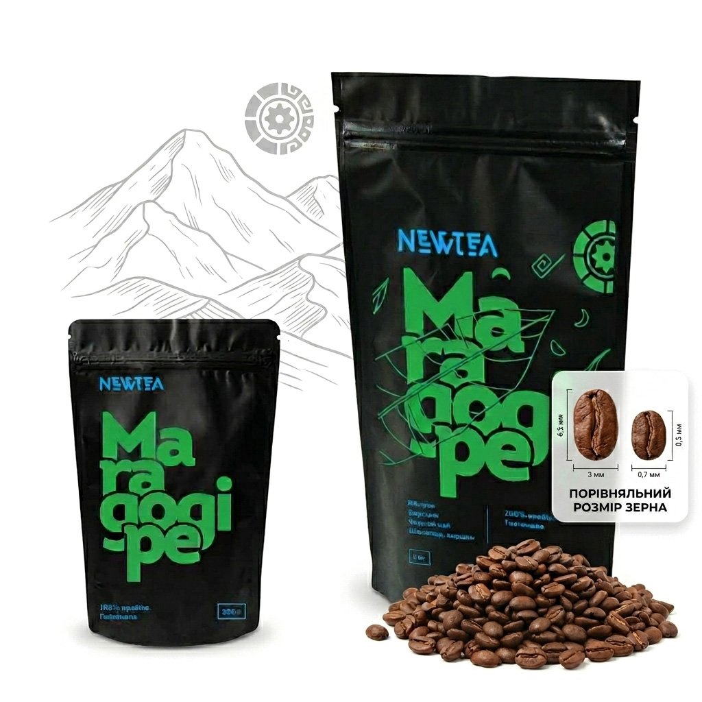 Кава в зернах NewTea Maragogipe 100% Арабіка Гватемала - Зображення 5