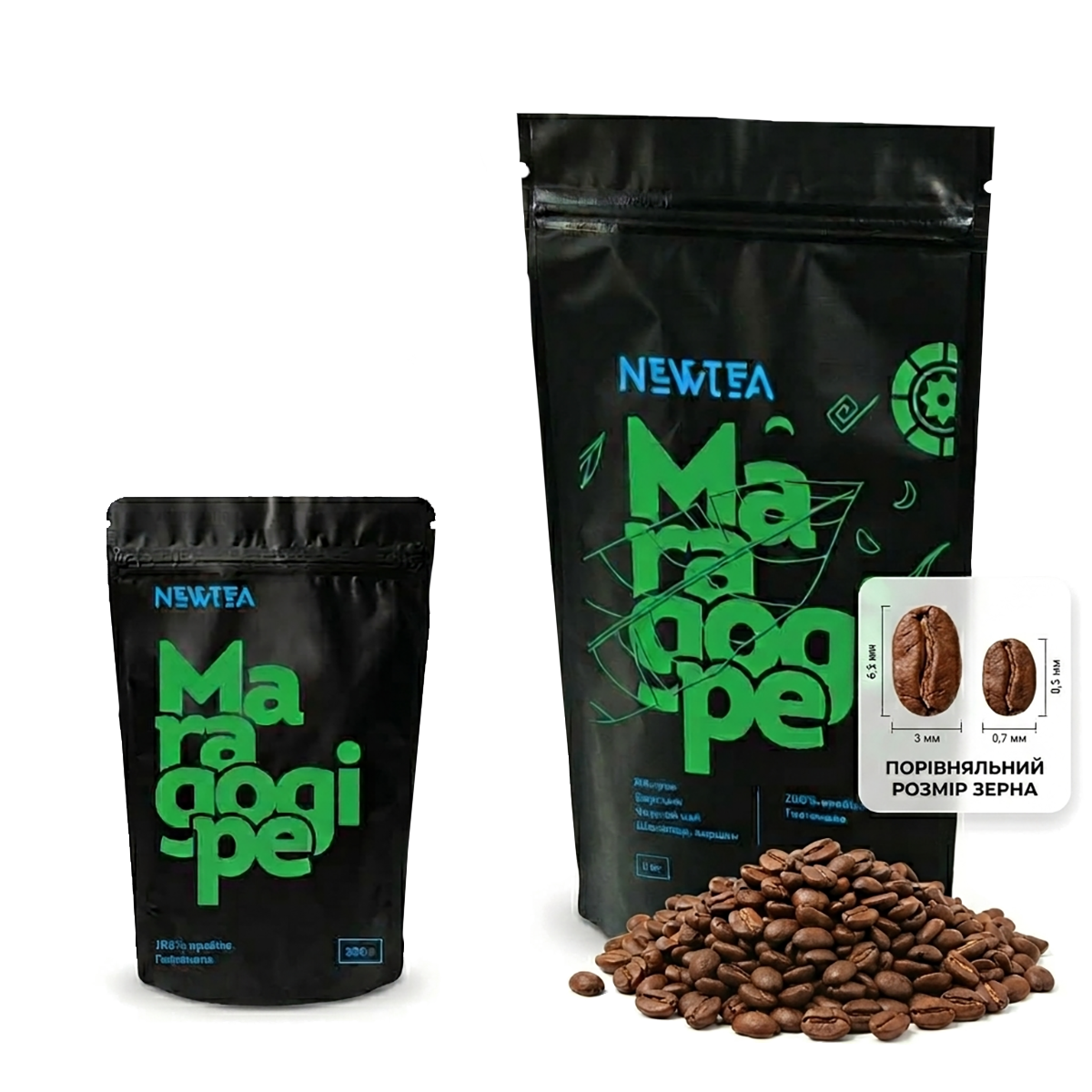 Кава в зернах NewTea Maragogipe 100% Арабіка Гватемала
