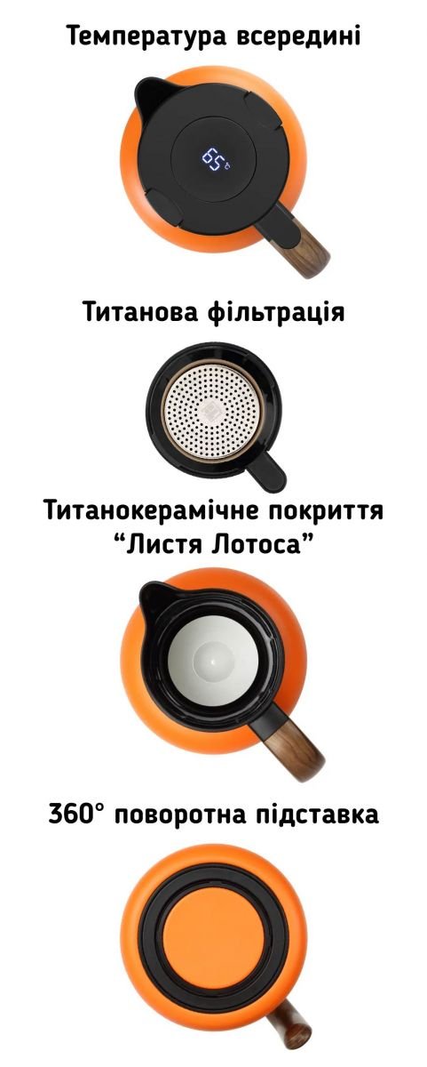 Термос Samadoyo Nova, 1500 мл - Помаранчевий - Зображення 3